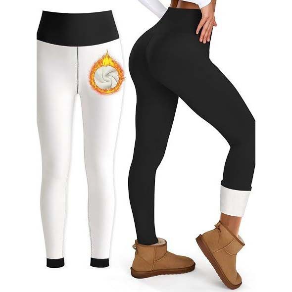 Foreign trade plain fleece-lined tight-fitting yoga pants, autumn and winter style, fleece-lined, warm, high-waisted, for sports and outdoor activities, direct from the factory