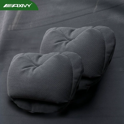 Waist support — parts car headrest and lumbar - 2-double-layer-decompression-pillows-carbon-black-with-ventilation-holes