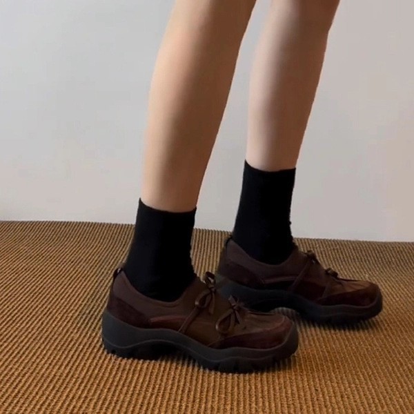 羊皮版~小众芭蕾风蝴蝶结乐福鞋2025新款真皮百搭舒适休闲运动鞋|undefined