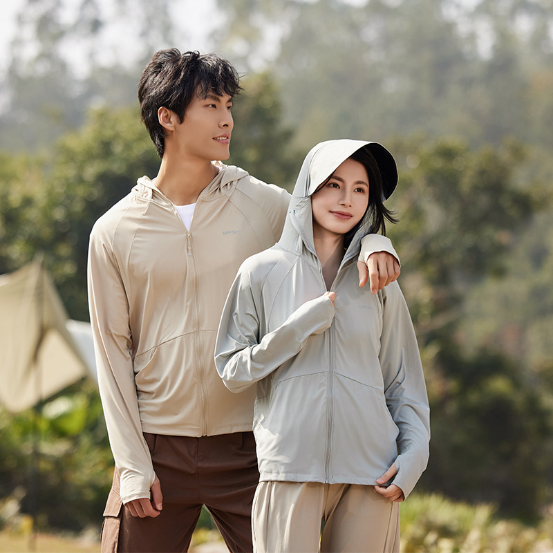 UPF50 Men's Summer Outdoor Sunscreen Clothing Anti-ultraviolet Sun Protection Clothing Sunshade Fishing Clothing Cool Skin Clothing Jacket