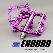 工厂直销山马士宽大防滑ENDURO山地车铝合金脚踏板软尾自行车脚踏