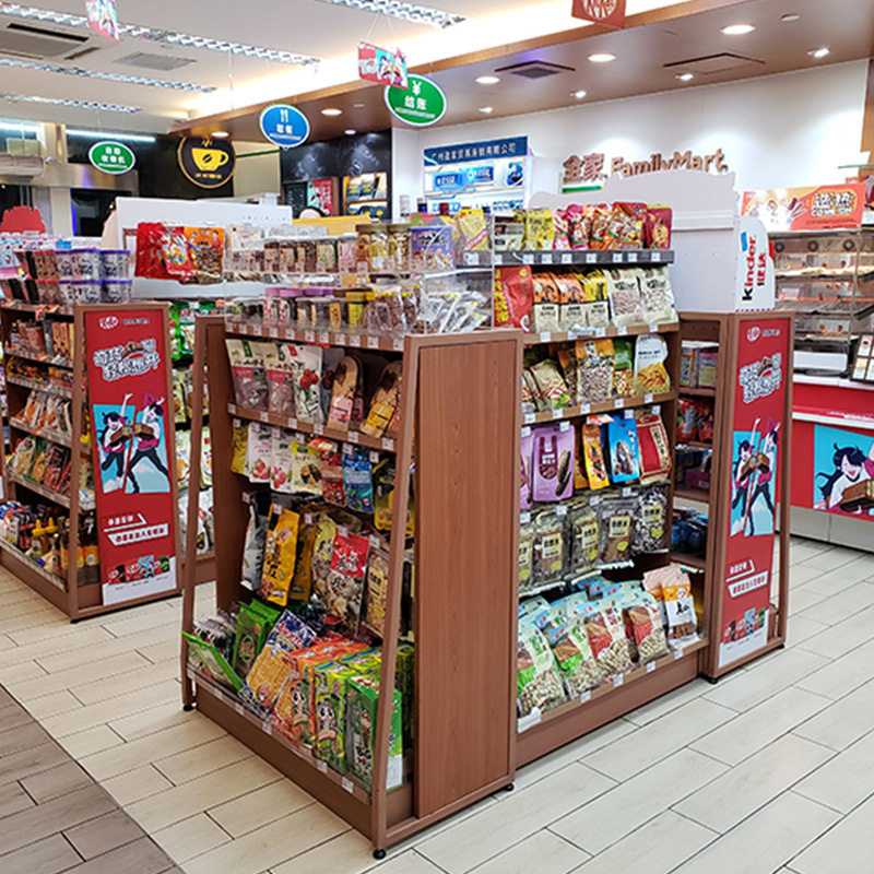 Manufacturers undertake all kinds of spray-painted advertisements in Guangzhou to make goods shelves advertising decoration spray-painted installation of exhibition equipment