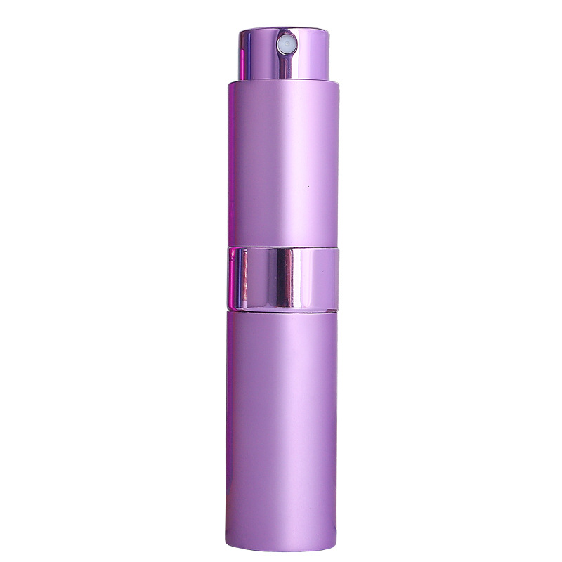 Botella de perfume giratoria de 8ml botella de perfume portátil sub-botella de vidrio tubo de lápiz labial botella de spray cosmético botella vacía