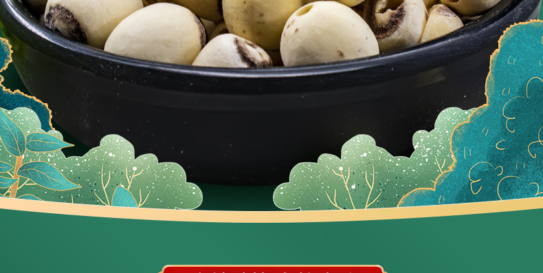 Hunan Dried White Lotus Seeds Cored Bai Lian Zi 500g for Soup Congee and Herbal Cooking overview