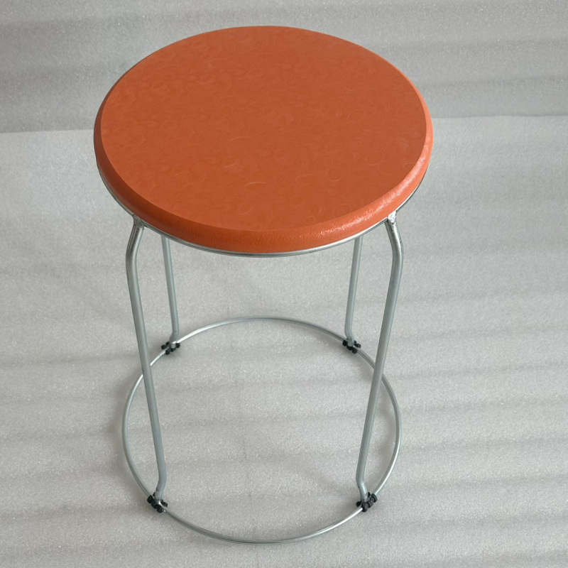 Taburetes redondos de madera sólida taburetes de acero inoxidable taburetes caseros apilables taburetes de hierro forjado dormitorio taburetes de comedor para adultos