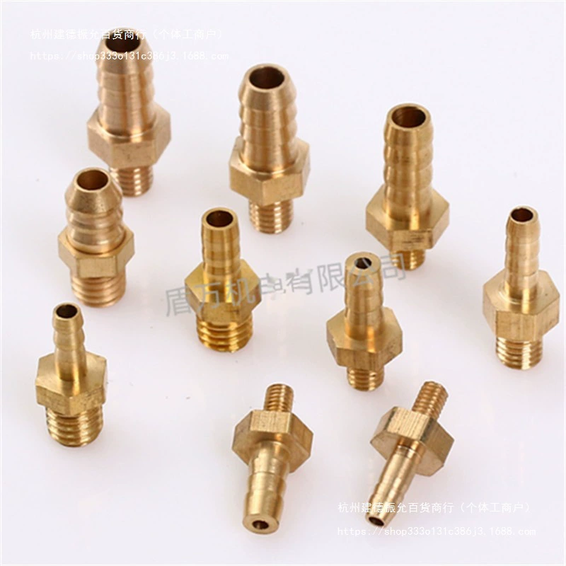 Метрическое медное соединение «пагода», мини-наружный провод, прямая тонкая грубая резьба M45681012141618X20