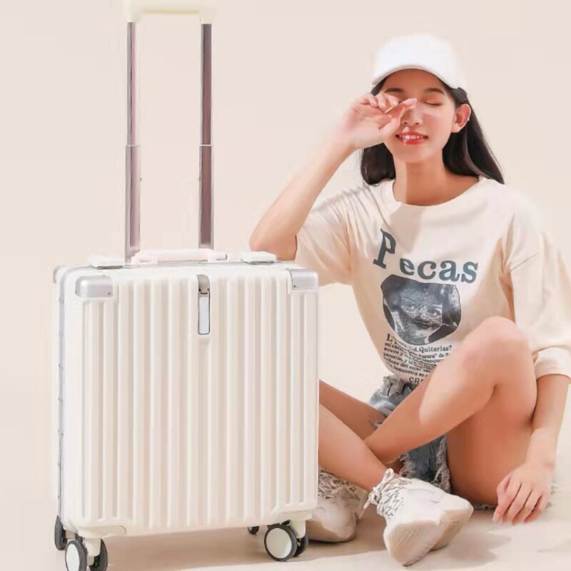 New luggage box Women's Japanese high color value 18 inch luggage case small mini boarding box 20 aluminum frame a generation of hair New luggage box Women's Japanese high color value 18 inch luggage case small mini boarding box 20 aluminum frame a generation of hair