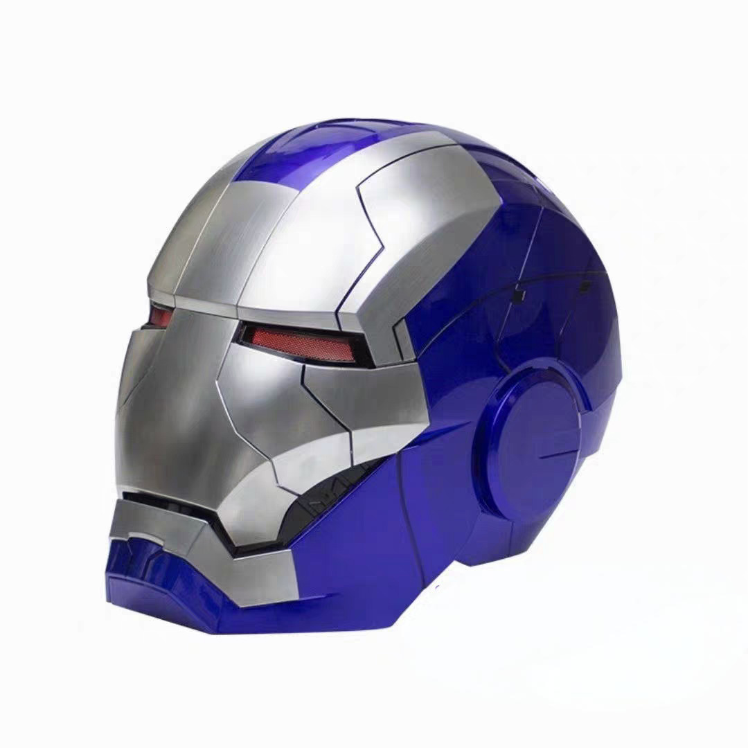 Blue and silver MK5 helmet [Chinese and English dual control]