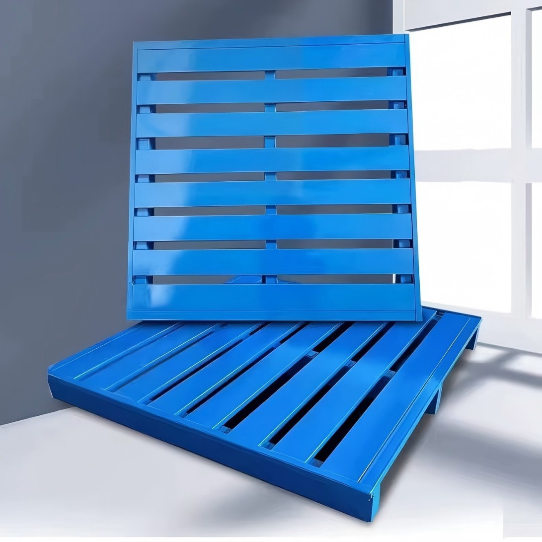 金属托盘工厂供应钢制托盘铁托盘金属叉车托盘仓储重型钢制托盘