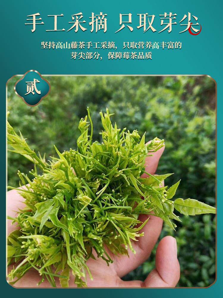 Wild Mei Tea Zhangjiajie Bud Tip Grade 125g Traditional Vine Tea for Daily Wellness Brewing key features