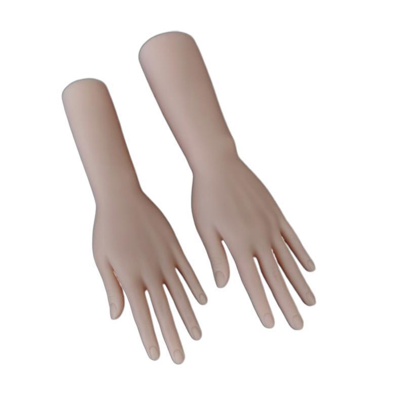 Simulación de accesorios de modelo de mano femenina, tono de piel humana, vinilo, foto de mano femenina, transmisión en vivo, anillo, pulsera, pulsera de joyería