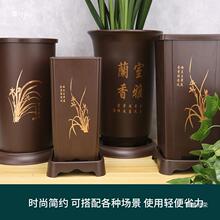 耐用紫砂花盆花盆仿瓷塑料兰花专用盆高档特价兰花盆清仓君子兰仿