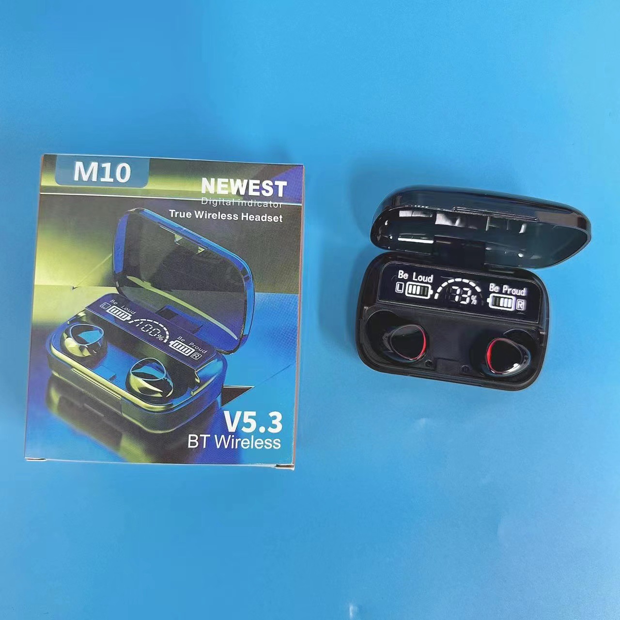 Modelo privado explosivo transfronterizo YD03 M90 F9-5C M25 E7S Pantalla digital táctil TWS 5.4 Auriculares Bluetooth F9