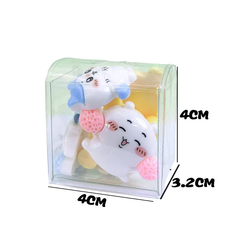 超Q萌え粒氷4 * 4cm小ストラップ人形バッグ外出展示防塵透明収納バッグ谷美|undefined