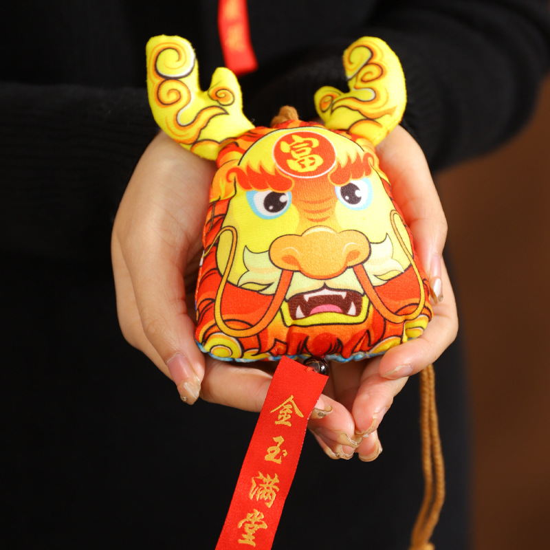 2024 Año Nuevo Año del Dragón ajenjo bolsita colgante Festival de Primavera regalo los niños seguro coche adornos