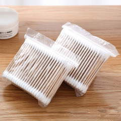 一次性棉簽雙頭棉簽竹木棒化妝棉簽清潔棉棒袋裝廠家批發