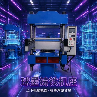 模压成型硅橡胶护线圈环自动移模硫化机 液压柱式高温高压热压机
