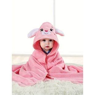 S 37656 Coral fleece cartoon kids bathrobe cape ɺ���q��ͨ��