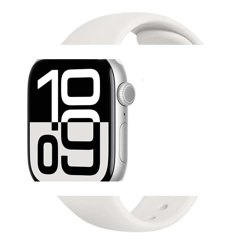 Подходит для ремешка Apple Watch 10. Классический ремешок из фторэластичного материала для часов Apple S8910/SE/ultra.