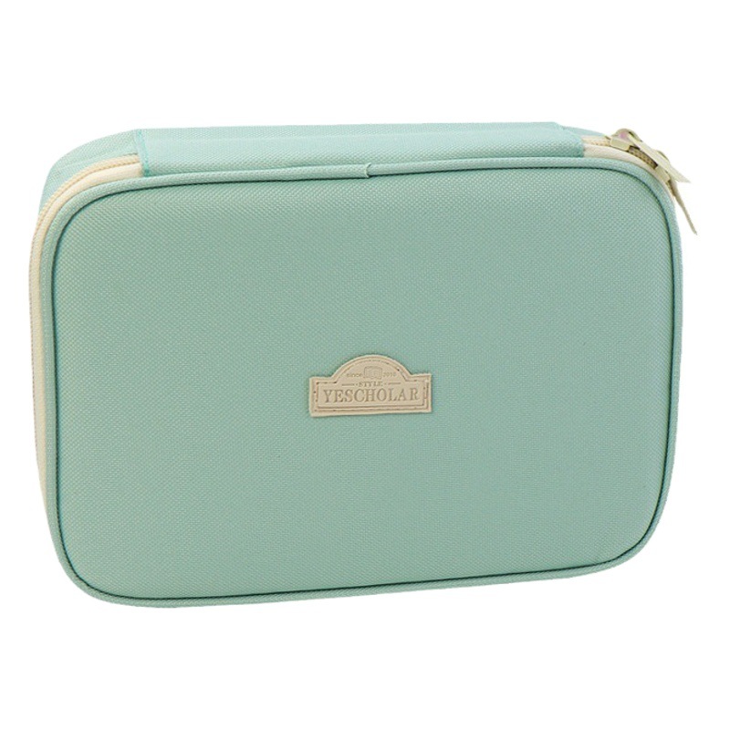 Amazon transfronterizo caja de lápices de estudiante simple bolsa de papelería japonesa ins caja de papelería de cuenta de mano de gran capacidad para mujeres de alto aspecto