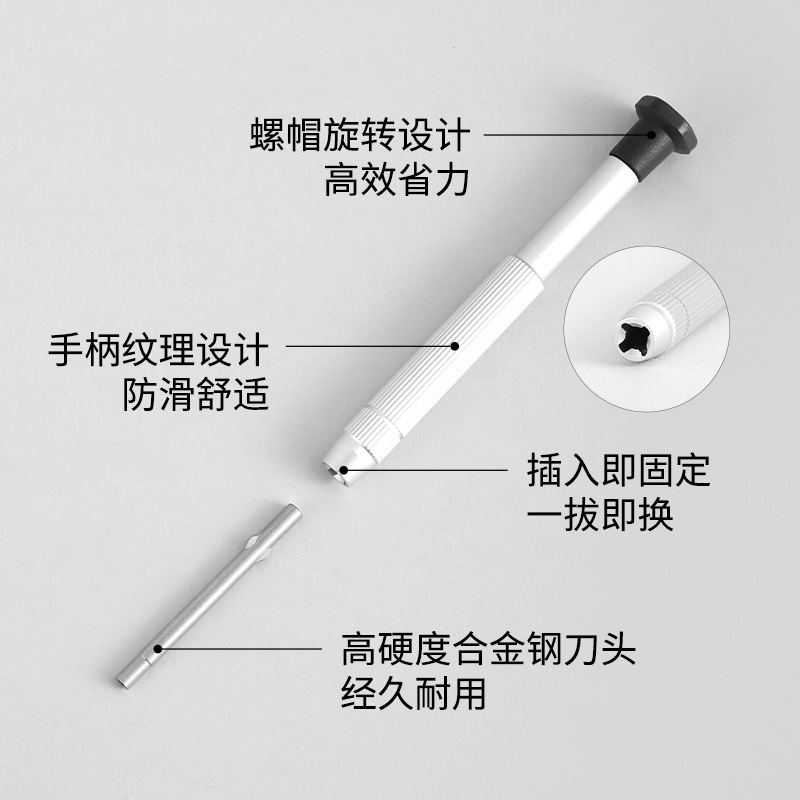 六合一螺丝刀眼镜修理拆卸工具套装 镜架维修便携多功能眼镜配件|undefined