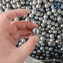 碳钢打孔钢球实心螺纹钢珠攻牙铁珠亮面半孔铁球20mm钻孔M4牙球头