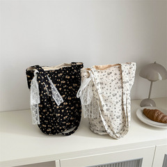 小眾設計托特包小清新百搭大容量單肩包布袋2024夏新款帆布腋下包