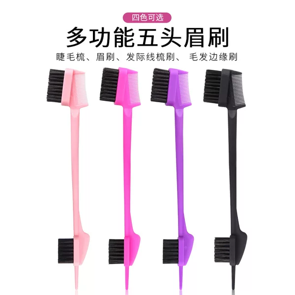 Wholesale cross-border eyebrow brush hair wax broken hair brush eyebrow makeup brush multi-functional edge control brush eyebrow repair tool