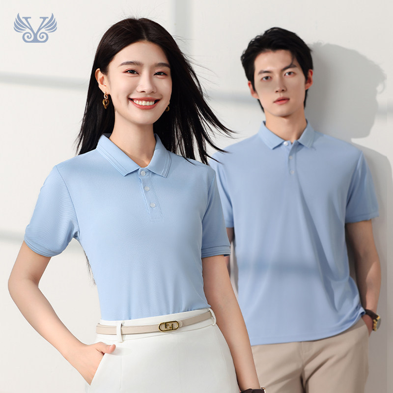 Polo衫工作服夏季商务通勤翻领工衣公司展会短袖文化衫印logo定制