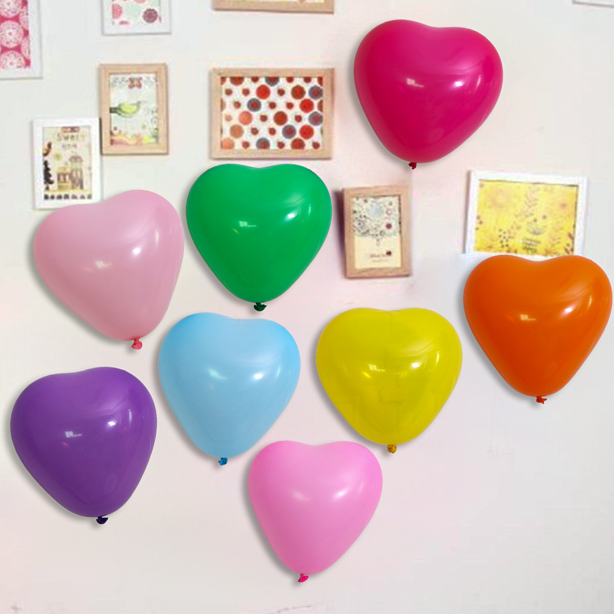 Globo de amor de 10 pulgadas en forma de corazón, decoración de boda, cumpleaños, fiestas decorativas, decoración de globo en el sitio