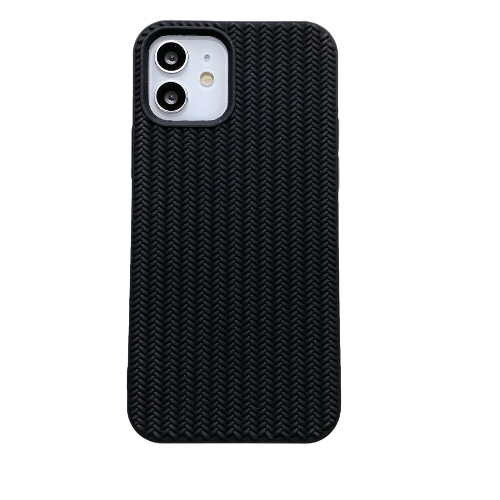Woven pattern suitable for Aple 16PROMAX mobile phone case Non slip simple iphone13/14 soft shell protective cover_voghion.com