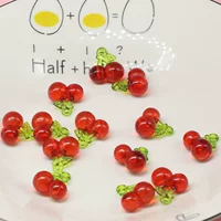 Акриловые серьги для телефона чехол подвеска сладкий сплошной цвет трехмерный с висячей вишней