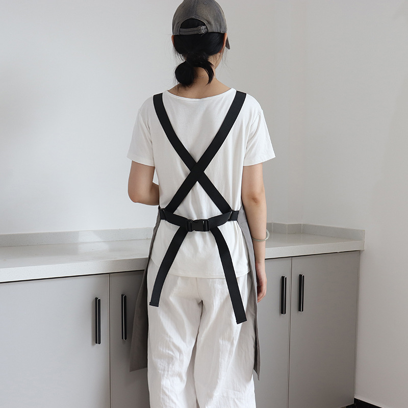 Delantal de pierna dividida de Amazon transfronterizo, impermeable y dividido, ropa de trabajo de peluquero, herramientas de teñido en caliente, delantal al por mayor, personalización