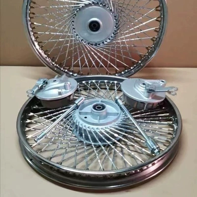 Motorcycle wheel hub, rim 72 spoke twist steel - widen-front-mesh-wheel-assembly-1617