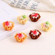 立体仿真苹果派diy娃娃屋摆件奶油蛋糕微缩食玩树脂配件饰品配件