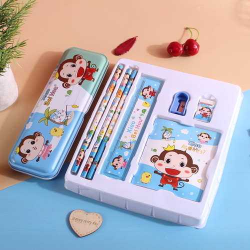 Creative New Stationery Gift Box 8899 Set Student Prize Handheld 9-Piece Combo Gift Wholesale Set