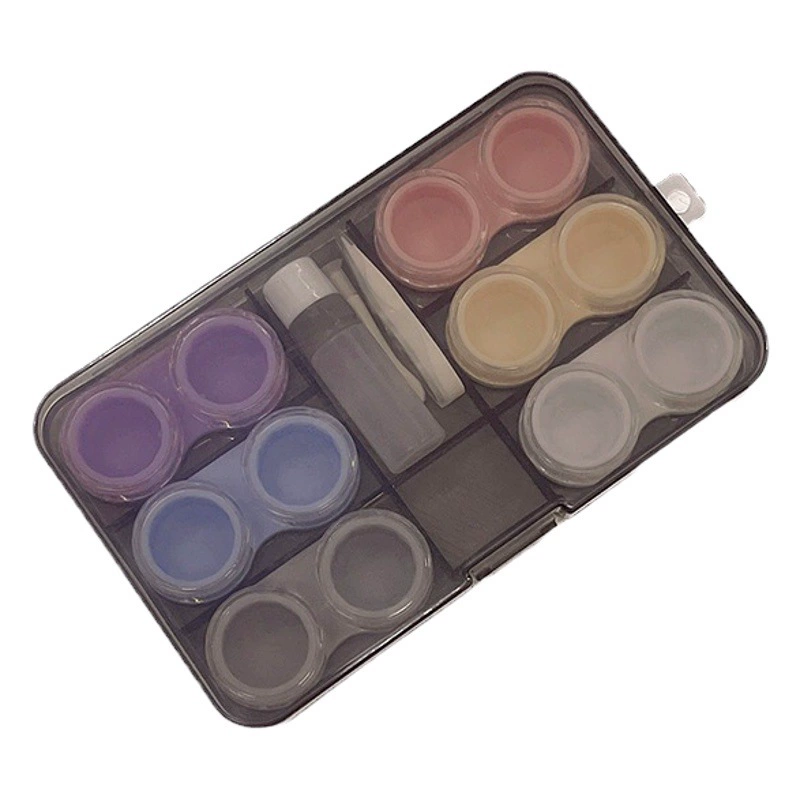 Новые 6 пар контактных линз коробка прозрачная коробка для хранения контактных линз несколько пар небольших свежих прямых поставок