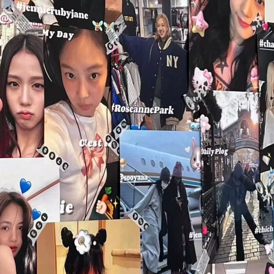 Ins wind Blackpink американский плакат настенная наклейка звезда спальня фон настенная декора спальня обои
