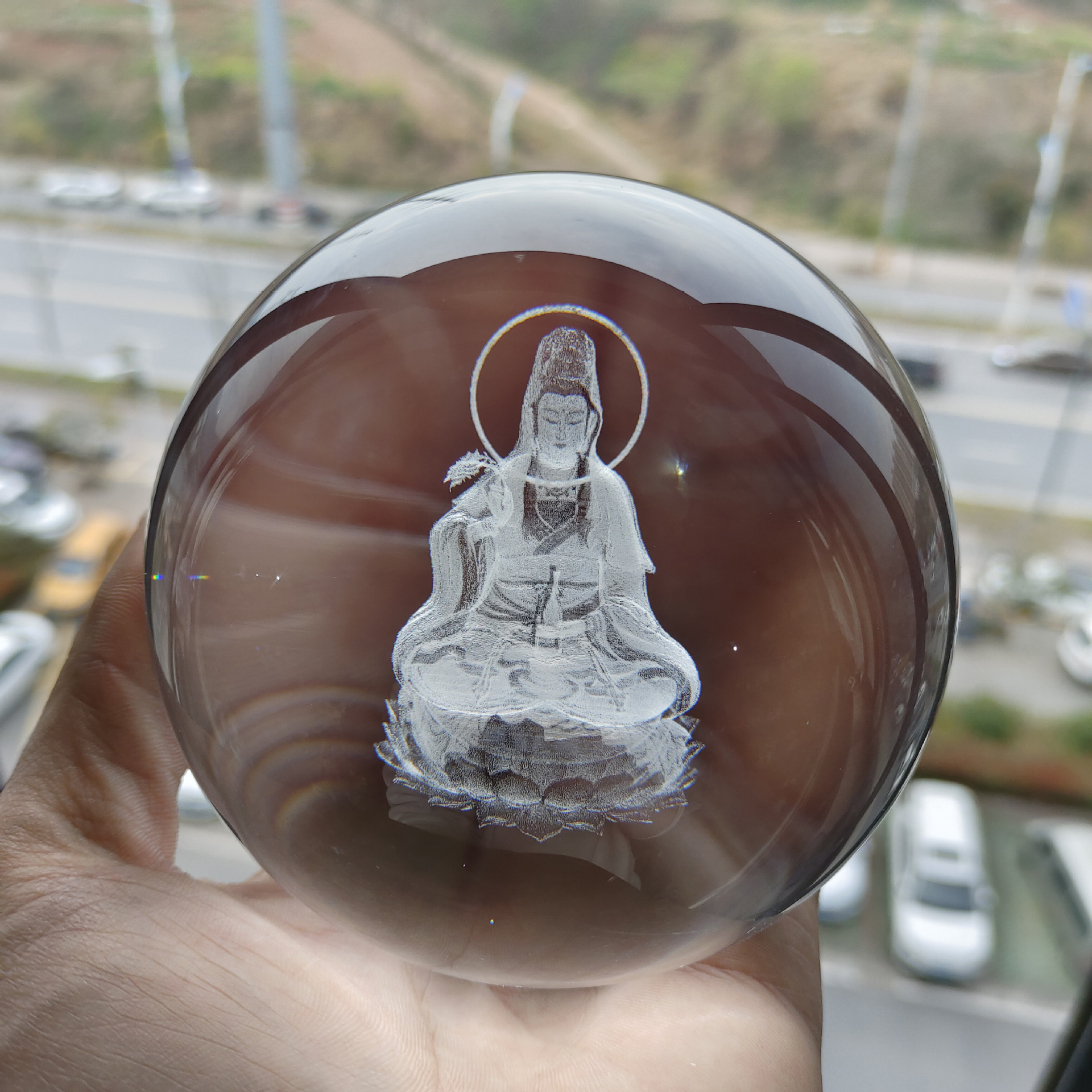 Bola de cristal Guanyin