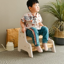 CY实木登高凳儿童踩脚凳宝宝床边台阶凳洗手台脚踏凳垫脚凳刷牙凳