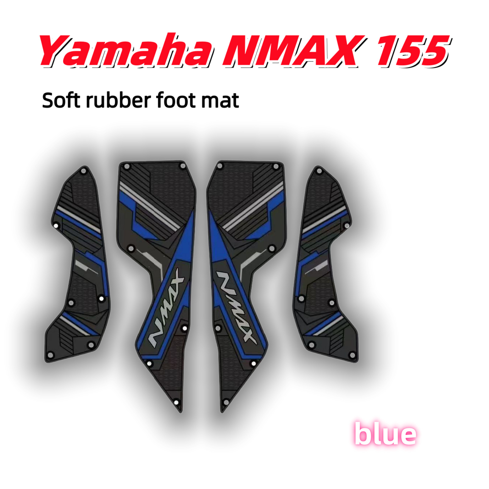 Suitable for Yamahanmax155Tubro Rubber Anti-Slip Foot Pedals and Foot Pads, Cross-Border Factory Wholesale Scooters