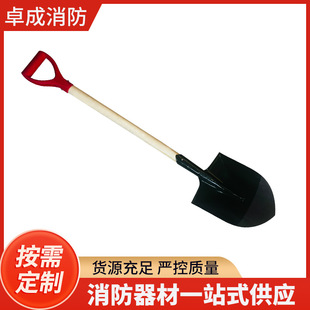 Fire shovel folding engineer shovel outdoor shovel sand shovel fire bucket semi-round bucket sand bucket car portable shovel green