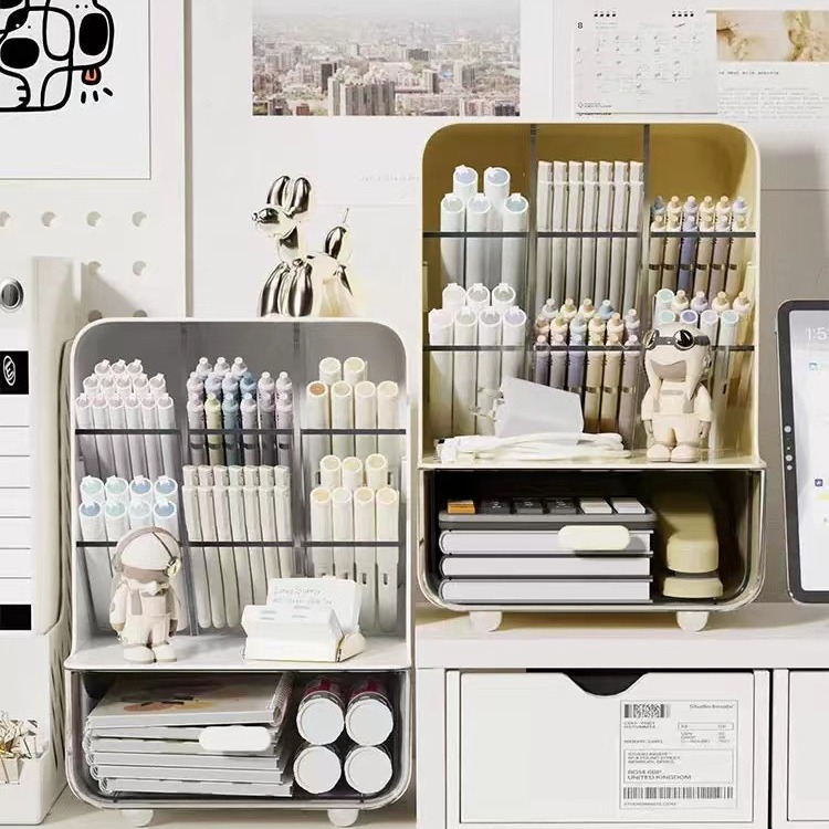 비스듬한 펜 홀더 데스크탑 스토리지 박스 사무실 문구 학생 잡화 책상 연필 기숙사 촬영 랙