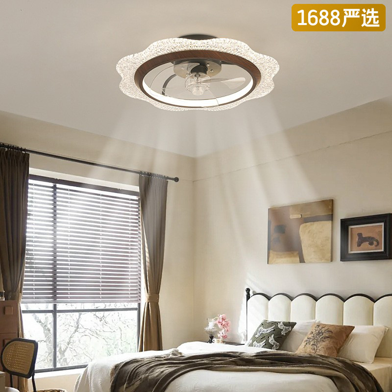 [Estrictamente seleccionado] Lámpara de ventilador de estilo antiguo, retro, de alta gama, tela de grano de madera de nogal, estilo Nanyang, nueva lámpara de protección ocular