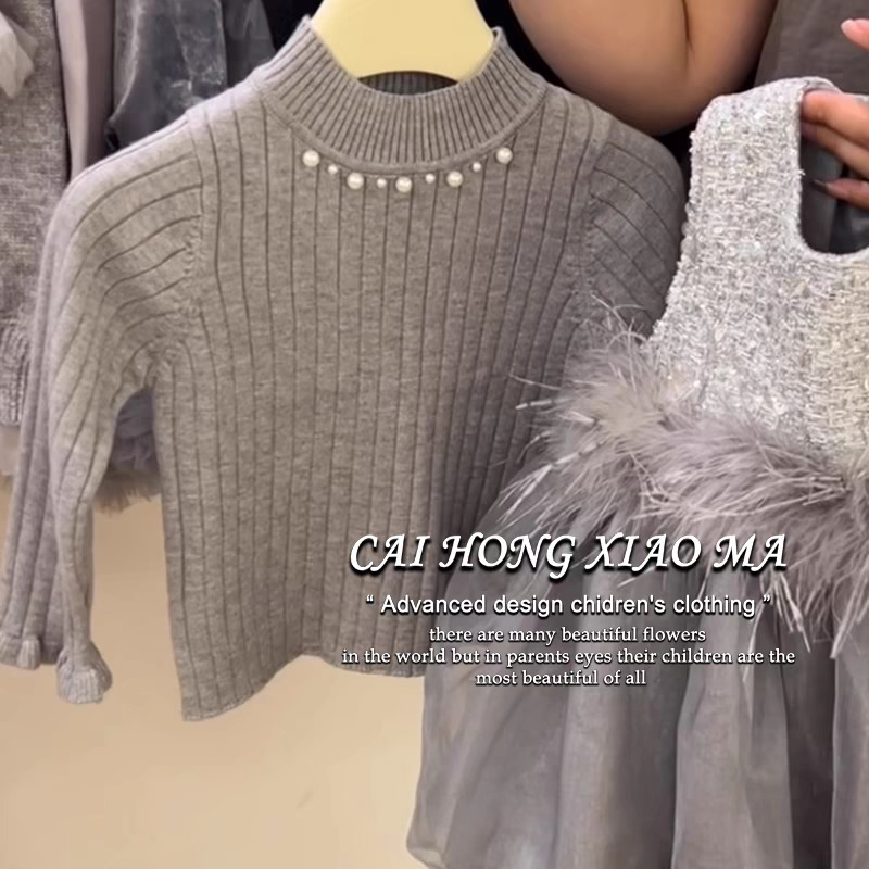 Vestido de niñas de terciopelo otoño-invierno 2025 nuevo estilo extranjero Gao Ding Baby Miu serie chaleco de viento pequeño vestido de princesa