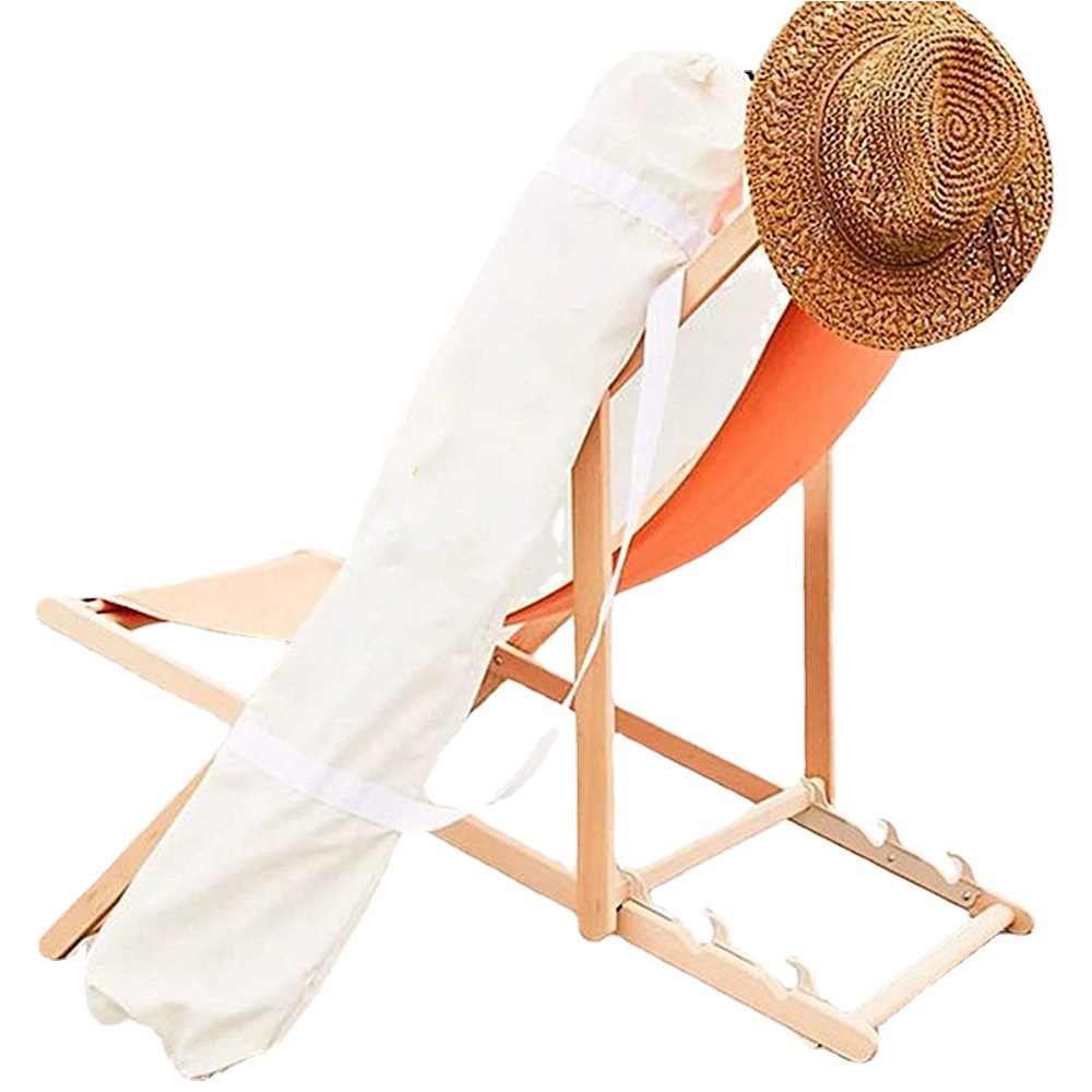 Paraguas de playa con flecos de algodón de Amazon transfronterizo con paraguas de jardín al aire libre con paraguas de madera de encaje en stock