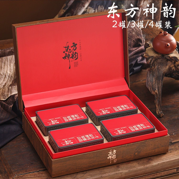2025 высококачественная упаковочная коробка для чая Tieguanyin, пустая подарочная коробка, Dahongpao, рок-чай, черный чай с корицей, подарочная коробка Jinjunmei