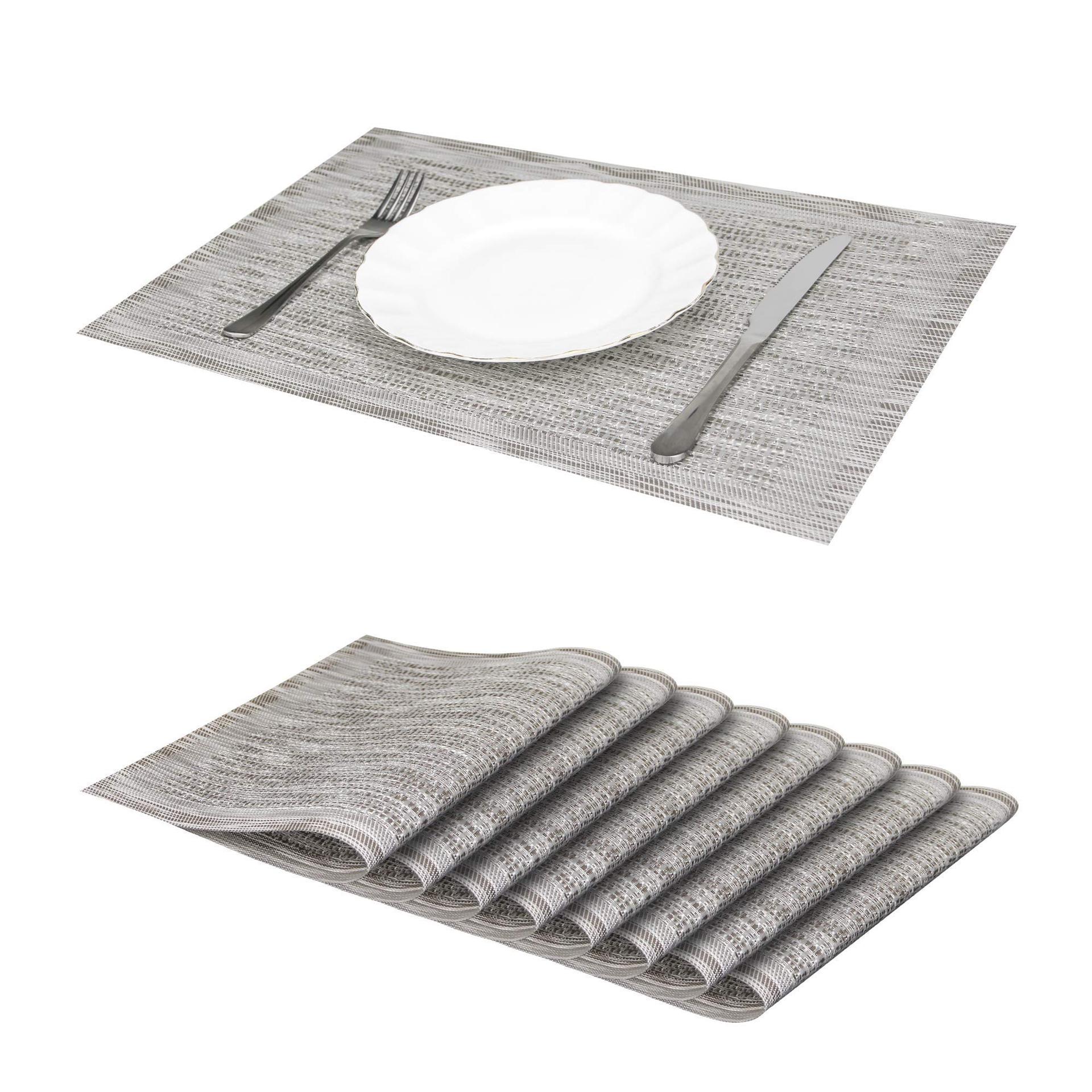 Amazon mantel de plata marrón PVC antideslizante estera occidental restaurante hogar estera de aislamiento montaña estera de mesa estera decorativa al por mayor