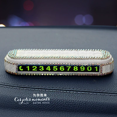 Mobile Phone Number Plate, Creative | Nömrəli dayanma kartı - white-diamond