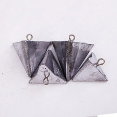 跨境廠家批發大物釣魚鉛墜 海杆帶環錐形鉛墜三角形鉛墜錐形鉛墜